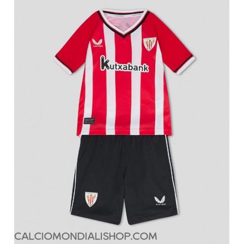 Maglie da calcio Athletic Bilbao Prima Maglia Bambino 2023-24 Manica Corta (+ Pantaloni corti)